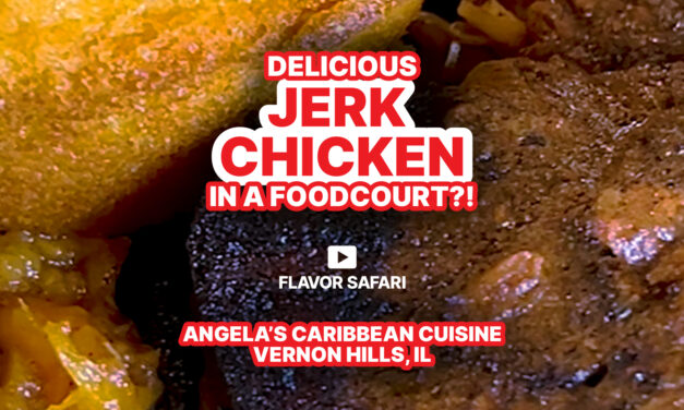 Caribbean Food in a Food Court, Angela’s Caribbean Cuisine, Vernon Hills IL